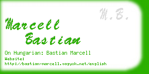 marcell bastian business card